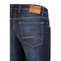 MAC Arne Pipe enge Stretch-Jeans in dark blue Waschung-W36 / L30