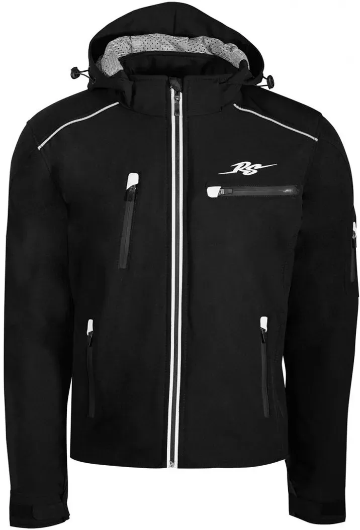 Rusty Stitches Stan Motorrad Textiljacke, schwarz-weiss, Größe 3XL für Männer