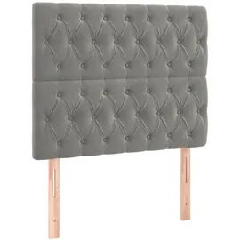 vidaXL Boxspringbett 100 x 200 cm Hellgrau