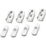Magnetoplan Kunststoff Fußhalterung weiß 45x25mm 4Set