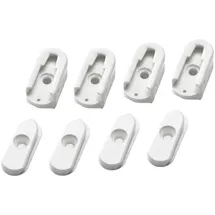 Magnetoplan Kunststoff Fußhalterung weiß 45x25mm 4Set