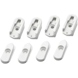 Magnetoplan Kunststoff Fußhalterung weiß 45x25mm 4Set