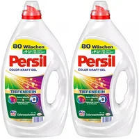 Persil Color Kraft-Gel, Flüssigwaschmittel für hygienische Frische, 2x 80 WL