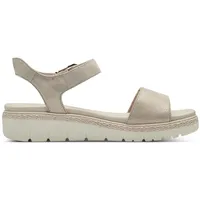 Tamaris Damen Sandaletten, Frauen Sandalen,Wechselfußbett,Sommersandalen,flach,Sommerschuhe,Freizeitschuhe,offene Schuhe,Champagne,39 EU - 39 EU