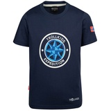 TROLLKIDS - T-Shirt WINDROSE Quick-Dry in navy/cloudy grey, Gr.104