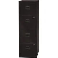 Bisley Home PFA 4 Hängeregistraturschrank schwarz 4 Schubladen 41,3 x 40,0 x 132,1 cm