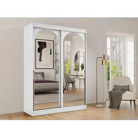 Mirjan24 Schiebetürenschrank Modin 150 x 216 x 65 cm Weiß/Gold