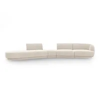Micadoni Sofa Miley, modular 5-Sitzer beige