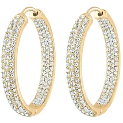 Elli PREMIUM Creolen Kristalle Funkelnd 925 Silber   Damen 