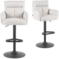 dubi möbel Barhocker Creme, Metall, 54x101x57 cm, Esszimmer, Barmöbel, Barhocker