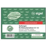 Sigel Quittung für Kleinunternehmer A6 Gelb