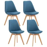 CLP 4er Set Linares Stoff blau
