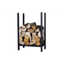 Feuer-Anker Brennholzregal Holzregal verschiedene Größen Schwarz