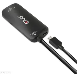 Club 3D HDMI + Micro USB auf DisplayPort 4K120Hz oder 8K30Hz St/B Adapter