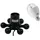 Eurolite Set LED BC-1 RGB + Fassung Schwarz