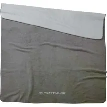 Tom Tailor Uni Kuscheldecke 150 x 200 cm Grau/Silber