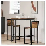 vidaXL Bartisch 100 x 40 x 100,5 cm braun