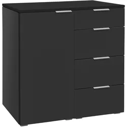 Hasena Accessoires Qunito Kommode Holzwerkstoff 90x50x85 cm - teilmontiert - Anthrazit