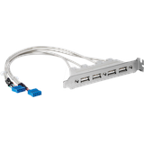 Startech StarTech.com 4 Port USB A Female Slot Plate Adapter