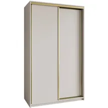 masseno Schwebetürenschrank NISSE 120 x 205 x 60 cm Kaschmir