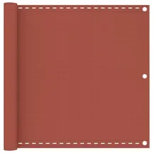 vidaXL Balkon-Sichtschutz 90 x 500 cm Terracotta-Rot Polyethylen