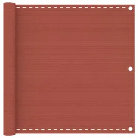 vidaXL Balkon-Sichtschutz 90 x 500 cm Terracotta-Rot Polyethylen