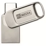 MyMedia My Dual USB 3.2 Gen 1 /USB C Drive 32GB USB-Stick 32 GB Silber 69269 USB-A (USB 3.2 Gen 1), USB-C®