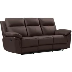 Relaxsofa 3-Sitzer - Büffelleder - Braun - PAKITA