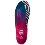 Spenco Ground Control Low Arch InsoleRutschfeste Polsterung mit Nylon-Fußgewölbeunterstützung | Energie-Rückgabepolster | Reduziert Überpronation | Ideal für Aktive – 1 Paar-EU Größe 40-42