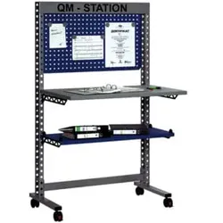 Rocholz QM-Station MODUL 5200 1050x650x1765 mm Metallablage und Infotafel