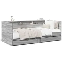 VidaXL Tagesbett mit Schubladen 100 x 200 cm grau