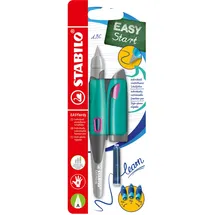 Stabilo EASYbirdy Ergonomischer Schulfüller für Rechtshänder Anfänger-Feder A türkis/neonpink