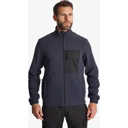 Fleecejacke 500 blau asphaltblau|rauchschwarz 4XL