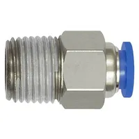 Riegler Gerade Steckverschraubung »Blaue Serie« mini, R 1/8 a.,
