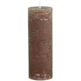 Chic Antique Macon rustikale Stumpenkerze H20/D7 cm, walnuss