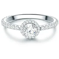 Trilani Ring aus Sterling Silber mit Zirkonia in Silber | Gr.: 58