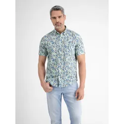 Herren Sommerhemd, floral bedruckt - White - M
