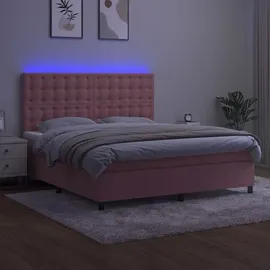 vidaXL Boxspringbett 180 x 200 cm Rosa