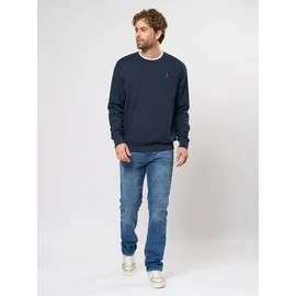 MCS Rundhalspullover "MCS sweatshirt MCSkyler", Herren, Gr. XL, schwarz sapphire, Obermaterial: 100% Baumwolle, Pullover Rundhalspullover