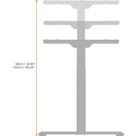 Celexon Schreibtisch eAdjust-58123 175 x 58-123 x 75 cm