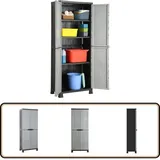 Vidaxl - Kunststoffschrank 68x39x171,5 cm - Aufbewahrungsbox - Garderobenfach - Werkzeugschrank - Regalsystem - Kunststoffeinrichtung