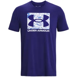 UNDER ARMOUR ABC Camouflage Boxed Logo kurzarm Trainingsshirt Herren 468 - sonar blue/sonar blue S