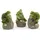 Decoris Dekofigur mit Ton Frosch 11x8x7cm Keramik grün 1 Stk.sort. - Grün