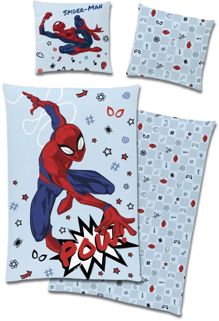 Marvel Wende-Bettwäsche 135x200cm Spiderman - B/L ca. 135,00x200,00