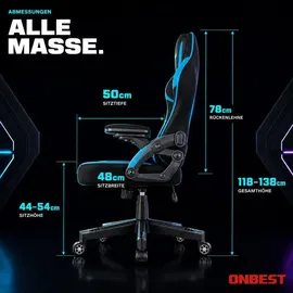 onbest Gaming Stuhl Blau