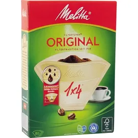 Melitta 1x4 Original Kaffeefilter naturbraun 80 St.