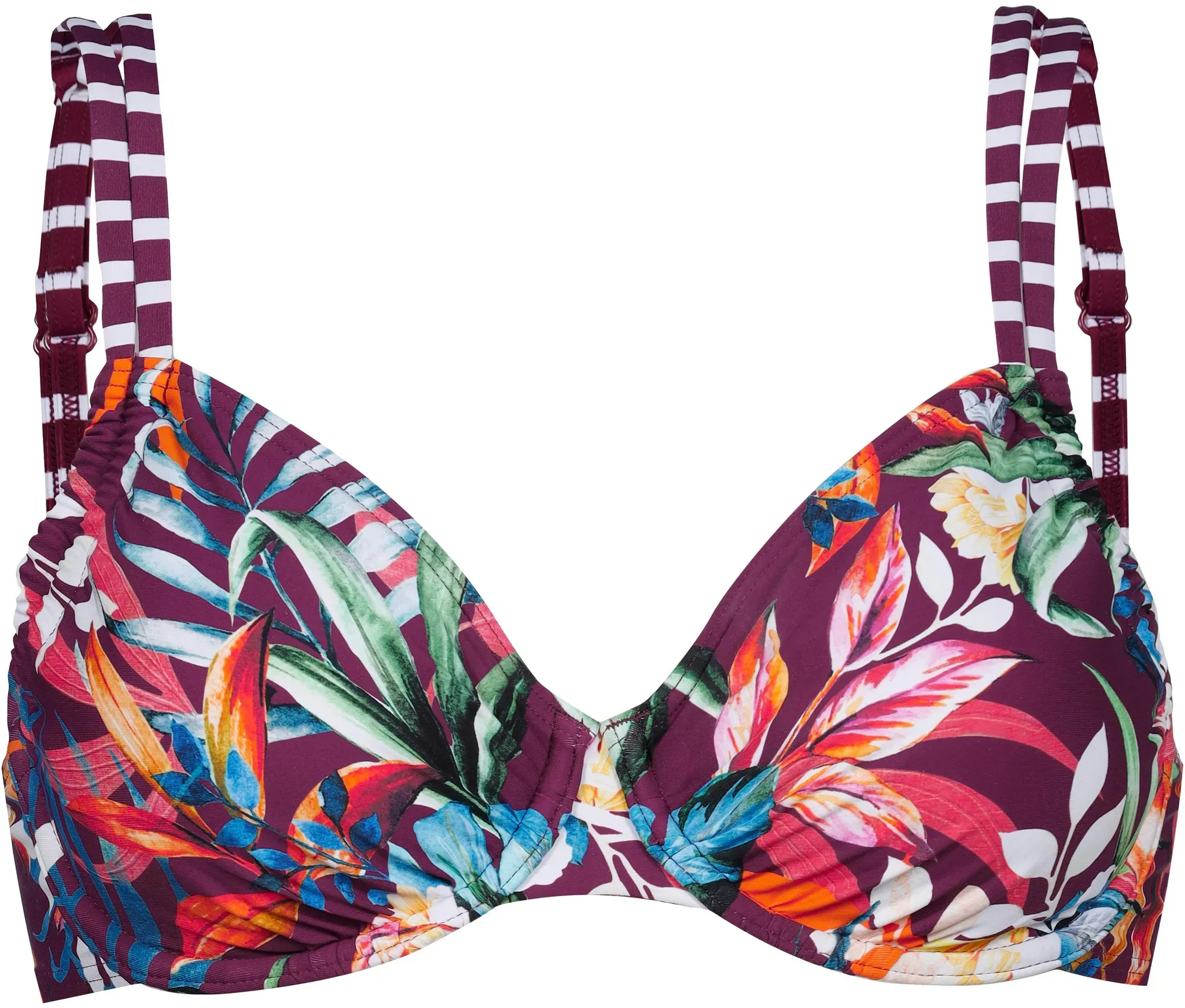 VENICE BEACH Bügel-Top Bikini Oberteil Damen in bordeaux pri, Größe 40 / D - rot