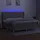 vidaXL Boxspringbett mit Matratze & LED Hellgrau 200x200 cm Stoff