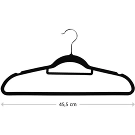 KESPER Kleiderbügel 25tlg. schwarz Kunststoff | Schwarz