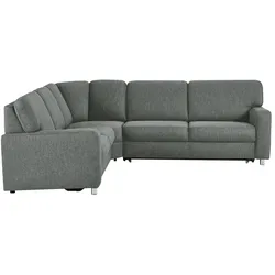 smart Ecksofa  Valencia , grau , Maße (cm): B: 236 H: 90 T: 266.0